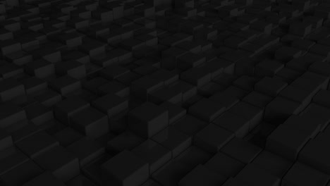 Abstract-black-cubes-pattern-with-wave-movement
